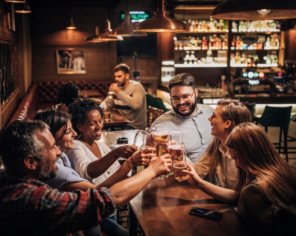 Dutch borrel in a bar